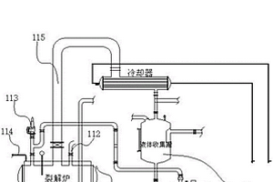 一种应用于危废物裂解处理系统的精流处理系统