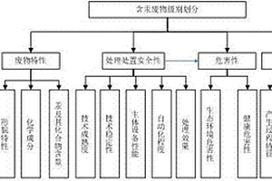 一种含汞废物的分级处理方法