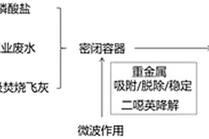 将微波水热法应用于飞灰和电镀废水的无害化共处置方法