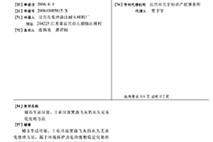 城市生活垃圾、工业垃圾焚烧飞灰的永久无害化处理方法
