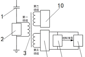 一种电容限流取电装置及其局部放电量降低方法