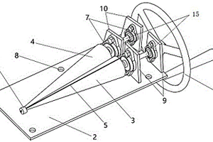 一种金属板锥形轴弯曲测试试样卷曲装置
