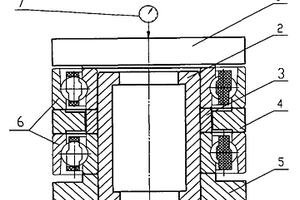 一种组配角接触球轴承轴向游隙测量装置