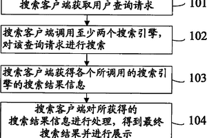 一种客户端实现搜索的方法及搜索客户端