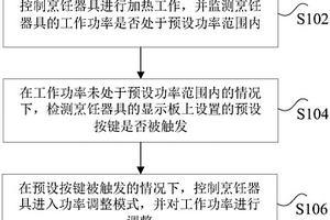 工作功率的处理方法和装置、烹饪器具