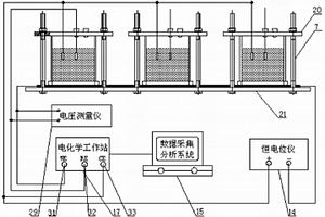 基于电化学阻抗谱的防腐层剥离测试装置
