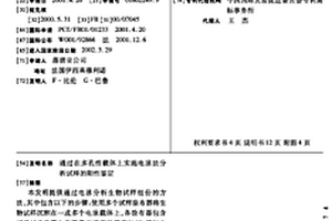 通过在多孔性载体上实施电泳法分析试样的阳性鉴定
