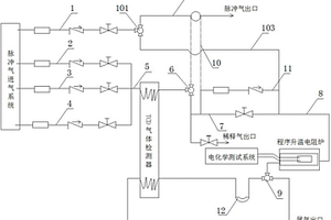 实现化学吸附量和化学吸附电信号同时定量表征的装置