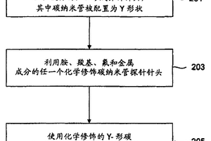 作为分析具有成角度形貌的衬底的AFM探针的Y-形碳纳米管