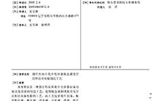 圆片形高压瓷介电容器贱金属化学沉积法全电极制造工艺