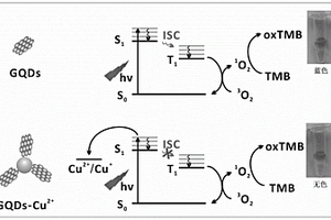 基于GQDs光催化可视化检测Cu<Sup>2+</Sup>的方法