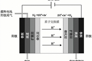 采用电化学氢气泵回收燃料电池阳极氢气的建模方法