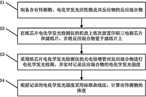 纸检测池电化学发光检测方法及装置