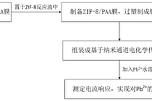 基于纳米通道电化学传感器的铅离子检测方法