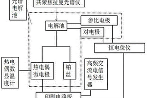 高频升温电化学-表面增强拉曼光谱检测系统