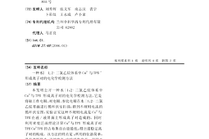 水︳1, 2-二氯乙烷体系中Cu2+与TPBˉ形成离子对的电化学检测方法