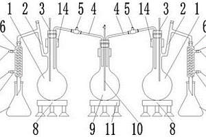 氟化铝中氟测定的蒸馏装置