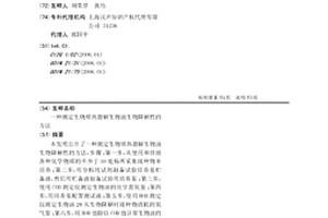 测定生物质热裂解生物油生物降解性的方法