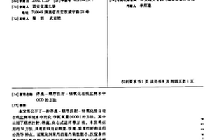 停流-顺序注射-铈氧化在线监测水中COD的方法