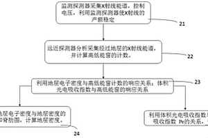 双能X射线测量地层密度测井装置和方法
