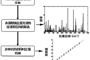 基于表面增强拉曼光谱预测混合农药溶液中各农药含量的方法