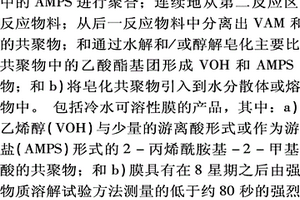 用于水分散体的乙烯醇共聚物和熔体挤出制品