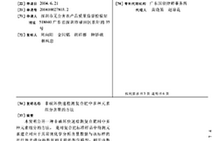 非破坏快速检测复合肥中多种元素组分含量的方法