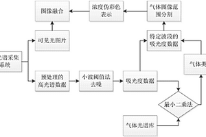 基于高光谱红外图像的气体检测识别和浓度表示方法