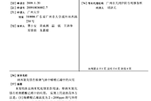 纳米氧化镁在检测气体中醋酸乙烯中的应用