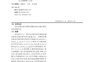可见光响应的含锂钨青铜结构氧化物光催化剂及制备方法