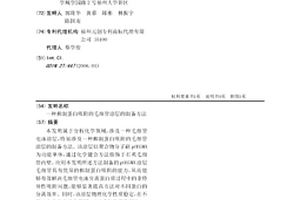 抑制蛋白吸附的毛细管涂层的制备方法
