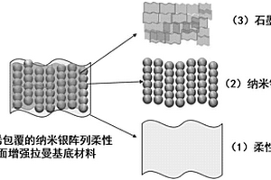 柔性表面增强拉曼基底材料及制备方法和应用