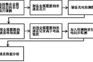 基于暗场成像的固态纳米通道的光电同步传感方法