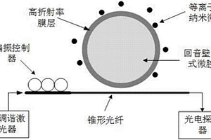 表面等离子体增强型混合介质回音壁模式微腔传感器