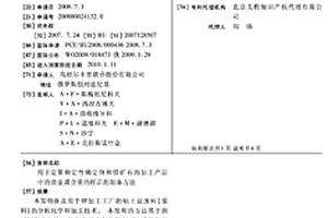 用于定量和定性确定钾和镁矿石的加工产品中的贵金属含量的样品的制备方法