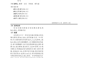 可见光响应的复合氧化物光催化剂Ba4Li2W2O11及制备方法