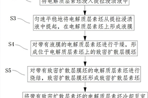 制备氧传感器用电解质层和致密扩散层双层结构的方法