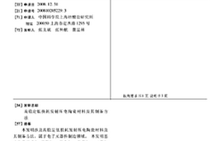 高稳定低损耗发射压电陶瓷材料及其制备方法