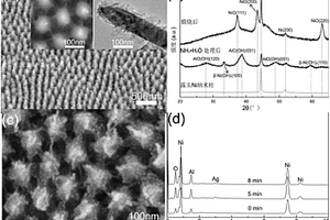 银纳米颗粒修饰的镍纳米柱-氧化镍纳米片分级结构阵列及其制备方法和用途