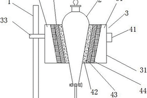 用于硅烷与副产物分离的分液漏斗加热装置