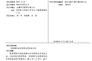 低铬铜合金灰铸铁及其制备方法