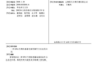 DNA生物传感器电极的制作方法及其应用