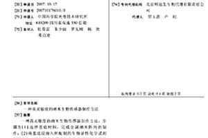 高灵敏度的纳米生物传感器制作方法