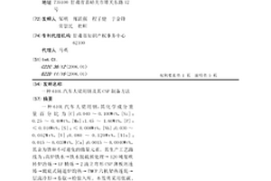 610L汽车大梁用钢及其CSP制备方法