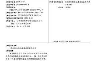 燃料组合物的高通过量筛选方法