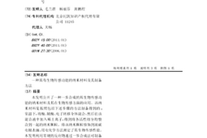 具有生物传感功能的纳米材料及其制备方法