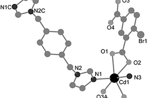 4-溴间苯二甲酸和1,4-二(咪唑-1-亚甲基)苯混配镉配合物及制备方法