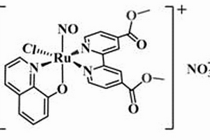 双配体的亚硝酰钌配合物及其制备方法和应用