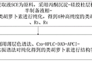 桔皮主要类胡萝卜素的分离纯化方法