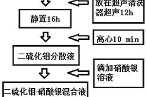 二硫化钼纳米片/银纳米颗粒复合材料的制备方法